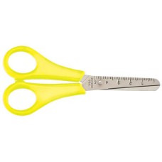 Ножницы детские ZiBi с линейкой 13,2 см желтые