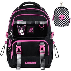 Рюкзак шкільний Kite 39*28*13,5см Kuromi чорний