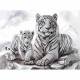 Алмазная мозайка 20*30см Бенгальские тигры