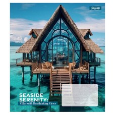 Зошит 1Вересня 60 аркушів клітинка Seaside Serenity