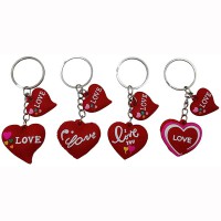 Брелок силіконовий Серце подвійне