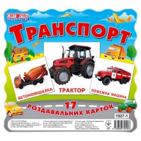 Карточки мини Транспорт 17шт