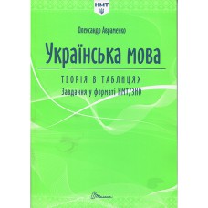ЗНО 2027 Українська мова Теорія в таблицях Завдання у форматі НМТ/ЗНО Авраменко