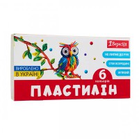 Пластилін 1Вересня 6 кольорів