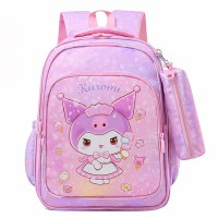 Рюкзак шкільний 40*30*18см + пенал Kuromi рожевий