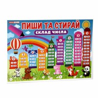 Тренажер Пиши та стирай Склад числа
