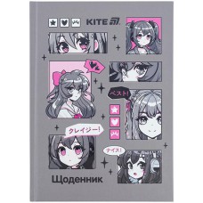 Щоденник шкільний Kite тверда обкладинка Anime