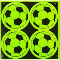 Світловідбиваючі наліпки М'яч 15*15см 4шт