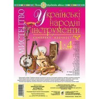 НУШ Комплект наглядности Искусство 1-4 класса Украинские народные инструменты