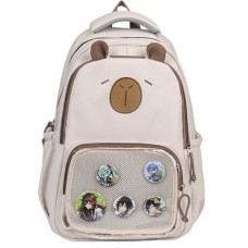 Рюкзак молодіжний 45*31*13см Сapybara бежевий