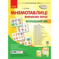 Сучасна дошкільна освіта. Вивчаємо вірші. Мнемотаблиці. Комплект плакатів.+методичка Молодший вік