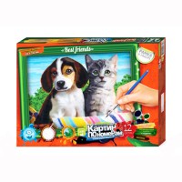 Картина за номерами 30*21см Best Friend + акрилові фарби + пензель