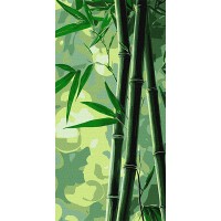 Картина за номерами 40*80см  + фарби + пензель 3 шт. з рамкою Бамбук