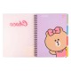 Блокнот В5 на пружині 80 аркушів Line Friends. Choco