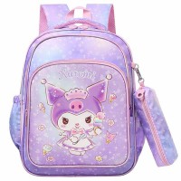 Рюкзак школьный 40*30*18см + пенал Kuromi сиреневый
