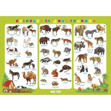 Плакат Свійські та дикі тварини А2