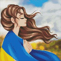 Алмазна мозайка 40*40см Серденько України