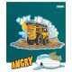 Тетрадь 12 листов линия Angry car