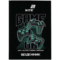 Щоденник шкільний Kite тверда обкладинка Game on