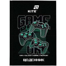 Щоденник шкільний Kite тверда обкладинка Game on