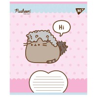 Зошит 12 аркушів клітинка Pusheen Weekend