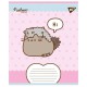 Тетрадь 12 листов клетка Pusheen Weekend