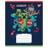 Тетрадь YES 12 листов коса линия Minecraft Heroes