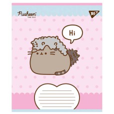 Зошит 12 аркушів коса лінія Pusheen Weekend