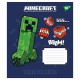 Зошит 18 аркушів клітинка Minecraft Signs