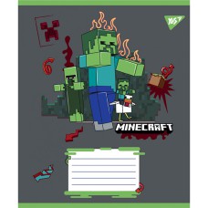 Зошит 24 аркушів клітинка Minecraft Heroes