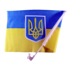 Прапор України 30*45 утримувач на автомобіль