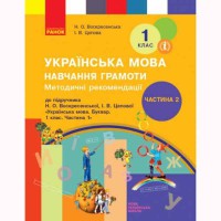 НУШ 1 кл. Українська мова Методичні рекомендації до букваря Воскресенської Н.О. Частина 2 (у 4-х ч.)