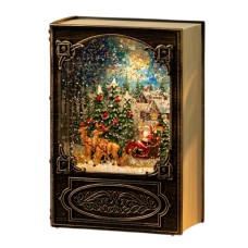 Лампа новорічна музична Книга колір бронзовий