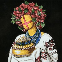 Картина по номерам 40*40см на черном фоне.