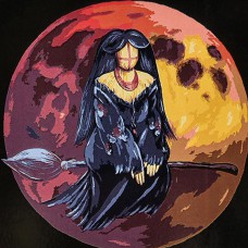 Картина за номерами 40*40см на чорному фоні Обрана