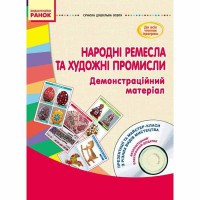 Сучасна дошкільна освіта. Народні ремесла та художні промисли. Демонстраційний матеріал + Диск (Укр)