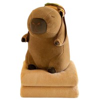 Іграшка м'яка Capybara з пледом усередині
