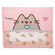 Папка для тетрадей пластиковая на резинке В5 Pusheen