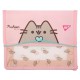 Папка для тетрадей пластиковая на резинке В5 Pusheen