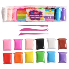 Повітряний пластилін 12 кольорів