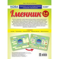 Наочні посібники Іменник Комплект із 5-ти інтерактивних плакатів з наліпками 3-4 класи