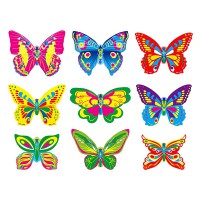 Комплект Яркие бабочки