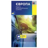 Карта автомобільних шляхів Європа М1:3750 тис