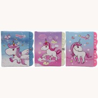 Блокнот на замочці Єдиноріг 10*15см 50 аркушів