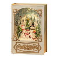 Лампа новорічна музична Книга колір білий