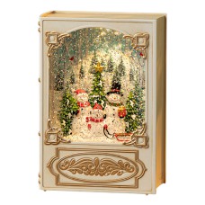 Лампа новорічна музична Книга колір білий