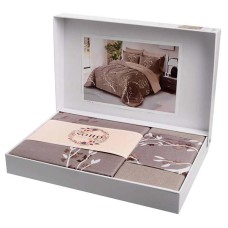 Комплект постільної білизни Soho євро 200*230 см Eris Bronze