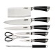 Набор кухонных ножей с подставкой Benson 9 предметов
