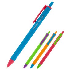 Ручка масляна автоматична AXENT Reporter Color синя