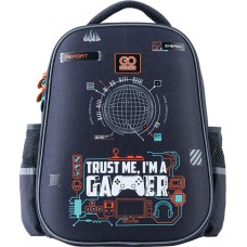 Рюкзак шкільний напівкаркасний GoPack 25*34,5*12,5см Gamer